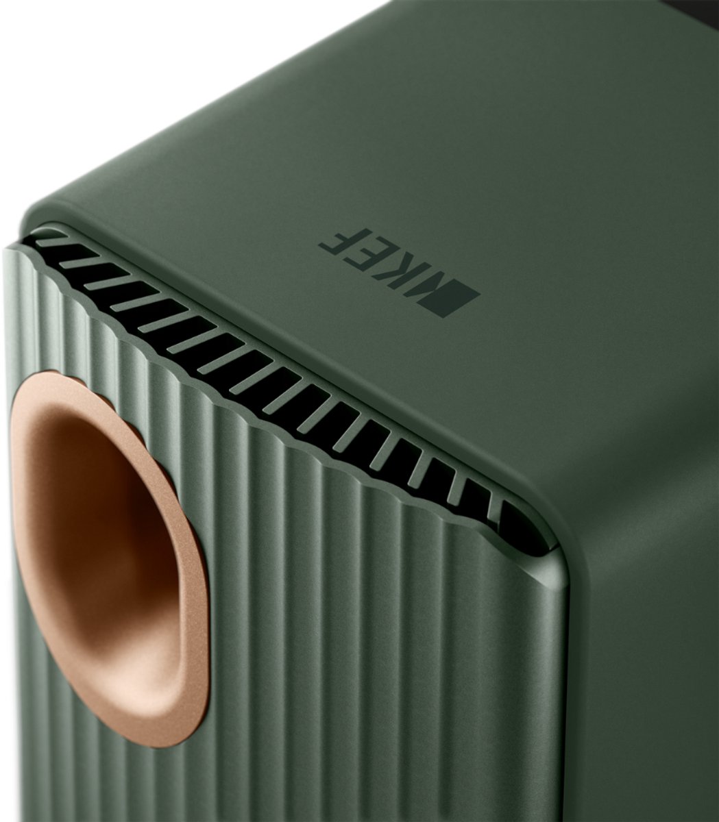 Kef LS50 Wireless 2 Boekenplank speaker - Moss Green(per paar)