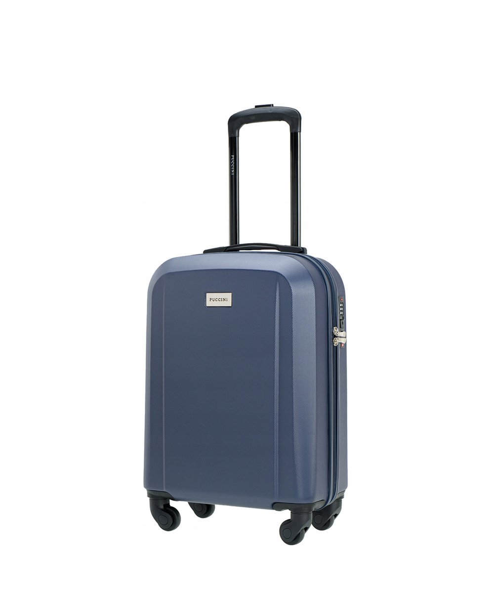 Puccini Manchester Handtas Koffer ABS 55cm Marine Blauw