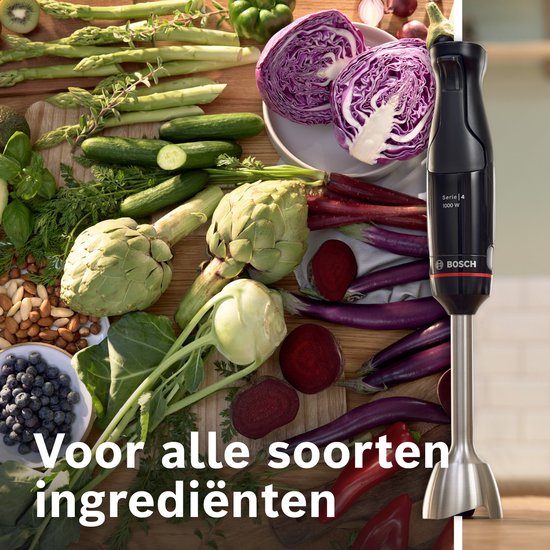 Bosch Serie 4 MSM4B610 - ErgoMaster Staafmixer - 1000W - Zwart van Bosch — afbeelding 4