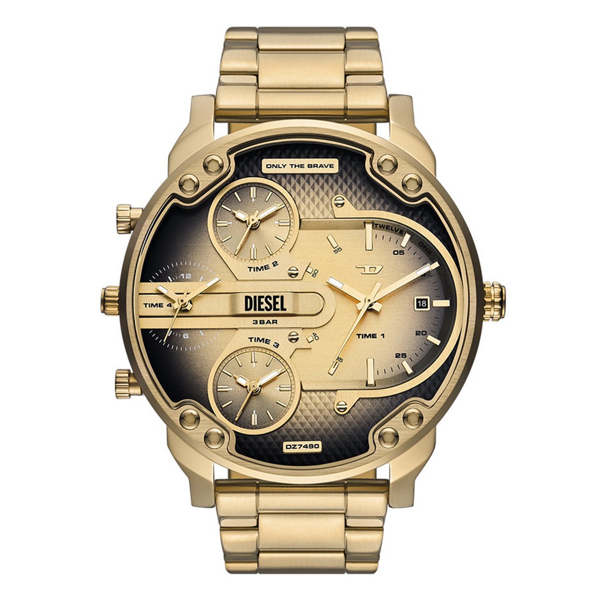 Diesel MR. DADDY SLIM Heren Horloge 54 mm - Goudkleurig