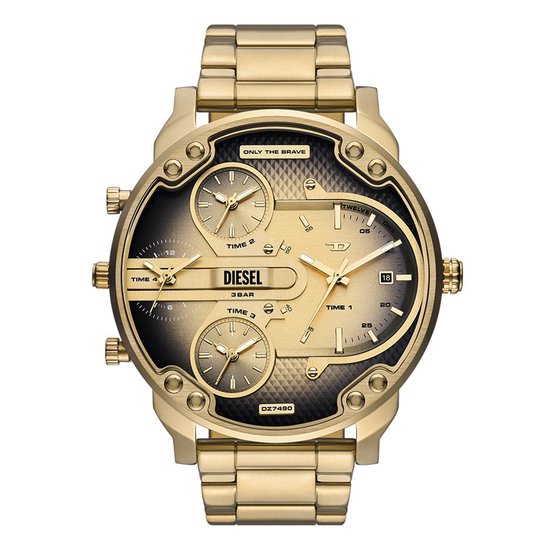Diesel MR. Montre Homme DADDY SLIM 54 mm - Couleur Or
