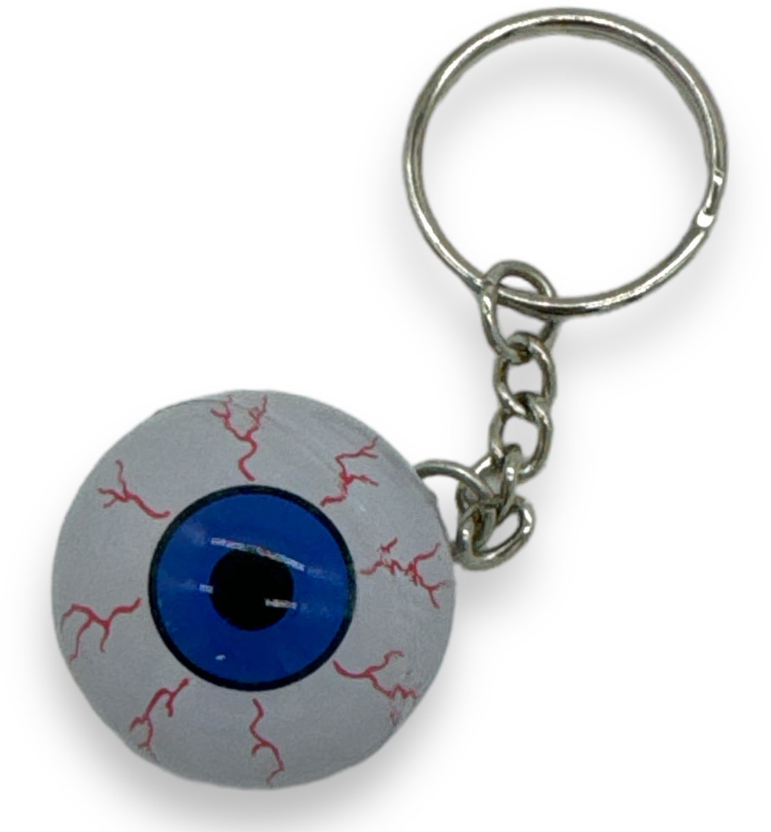 Sleutelhanger – Blauw Oogbal Ontwerp | Speels, Grappig & Perfect voor Halloween of als Gek Cadeautje