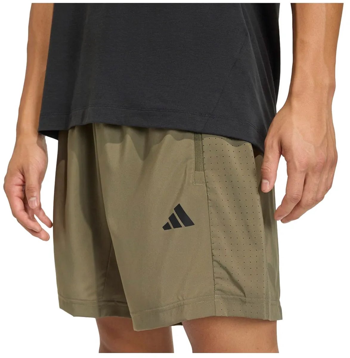 Adidas Workout Essentials Base Woven 7´´ Korte Broek Man Olijf