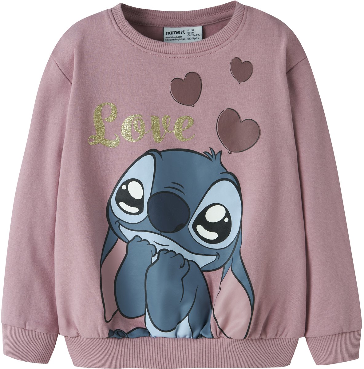 NAME IT - NMFANSA STITCH NREG SWEAT BRU WDI - Meisjes - Sweaters