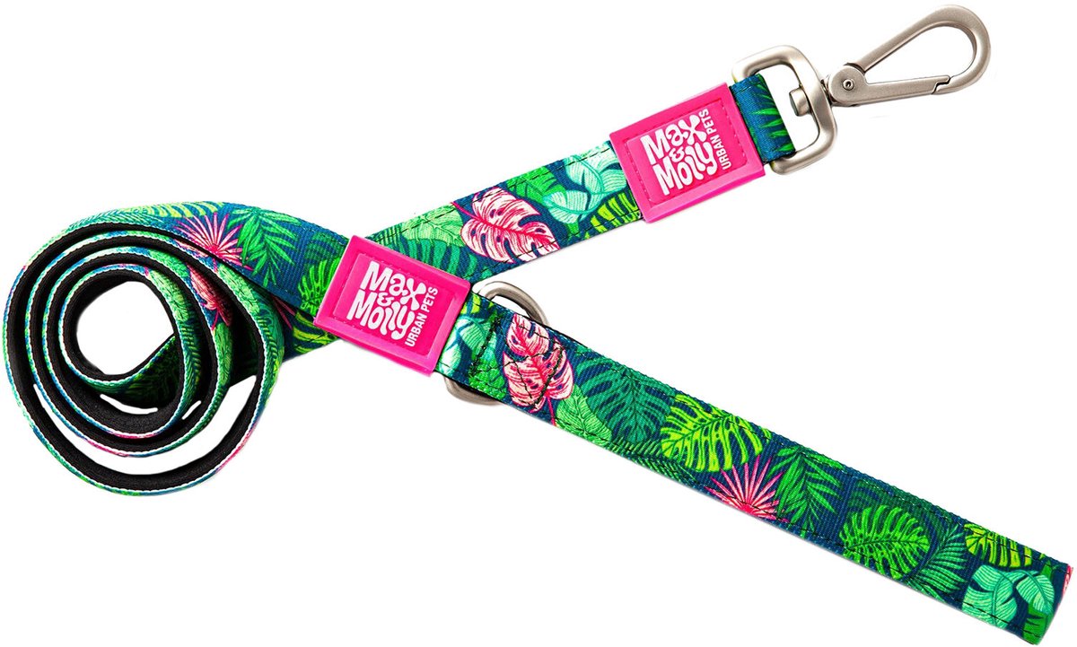 Max & Molly Short Hondenriem - Tropical - L