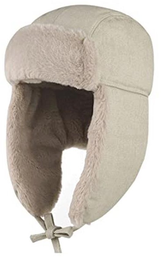 Heavyoff Unisex Pilotenmuts Kunstbont Wintermuts met Oorkleppen Warme Cord Bontmuts Donkerbruin M