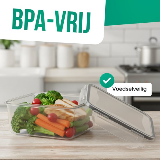 Strex Contenants pour aliments Boîtes de conservation - Contenants pour Prep de repas - Contenants en plastique pour congélateur - Avec couvercle - Ensemble de 18 pièces - Contenants pour micro-ondes sans BPA