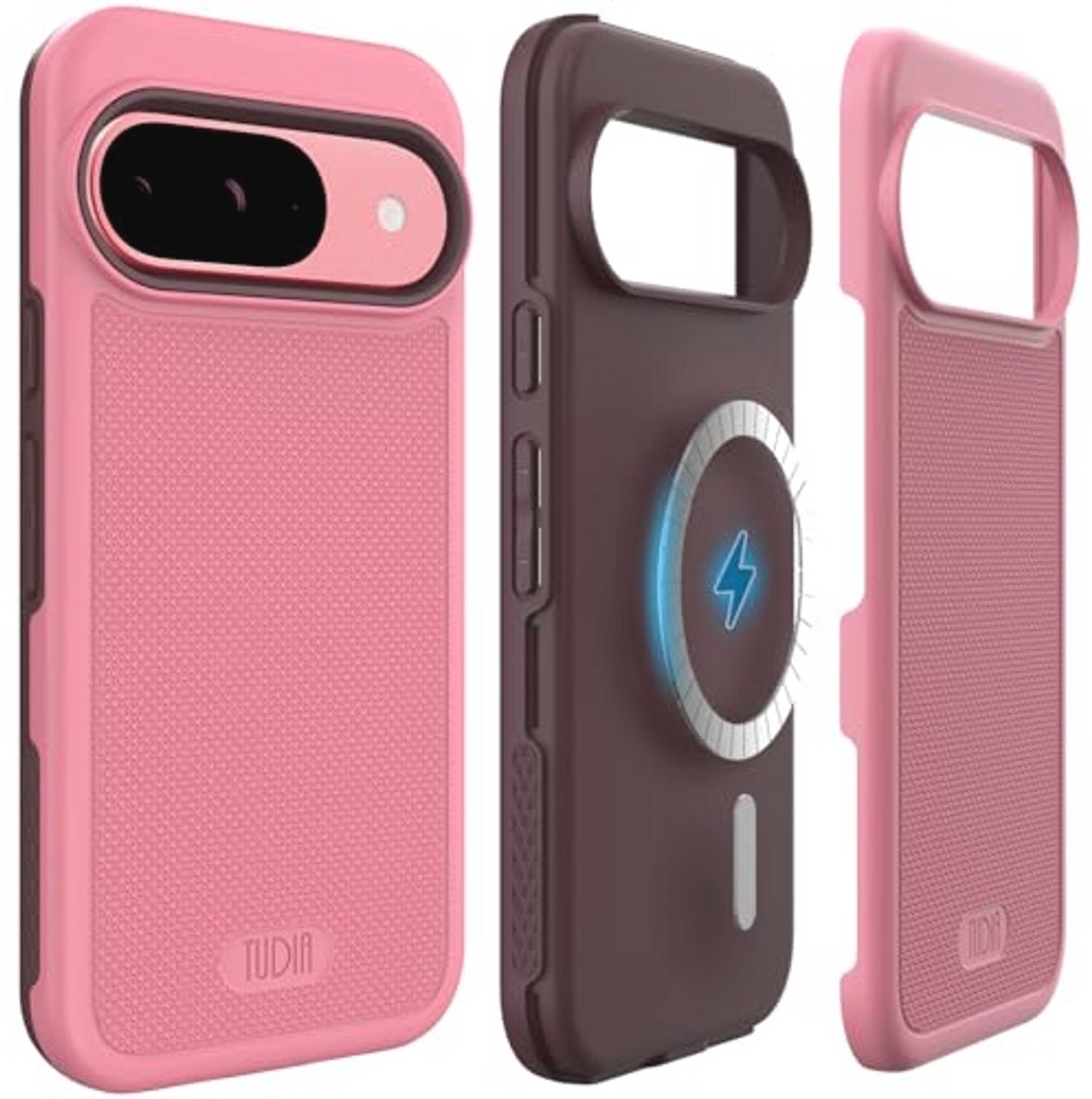 Dubbellaags Schokbestendig Hoesje voor Google Pixel 9/9 Pro - Roze