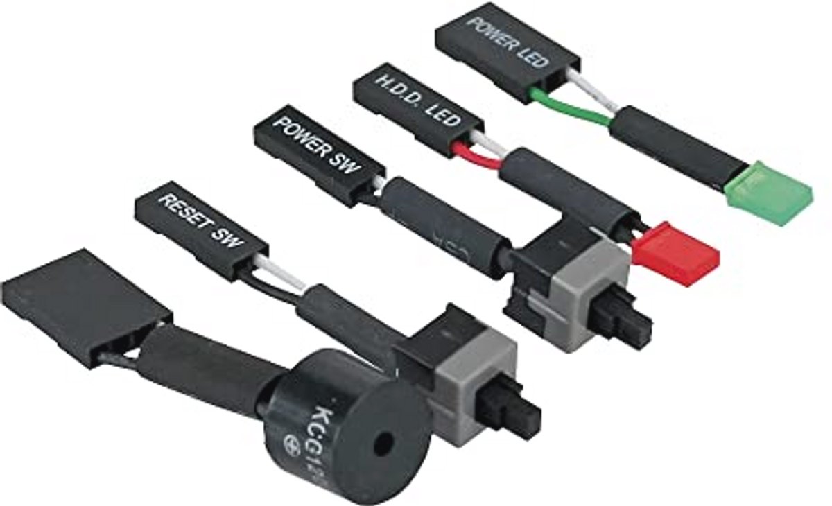 Moederbord testset 5-delig met knoppen, LEDs en luidspreker