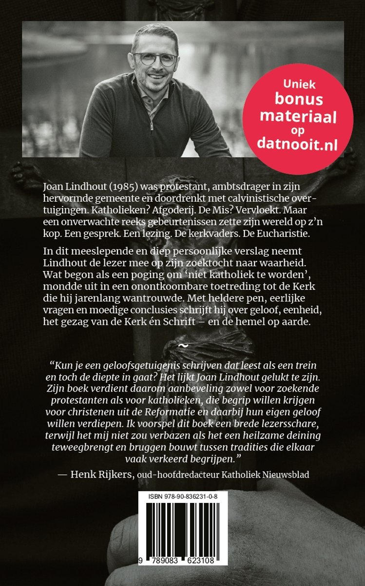 Dat nooit - back cover