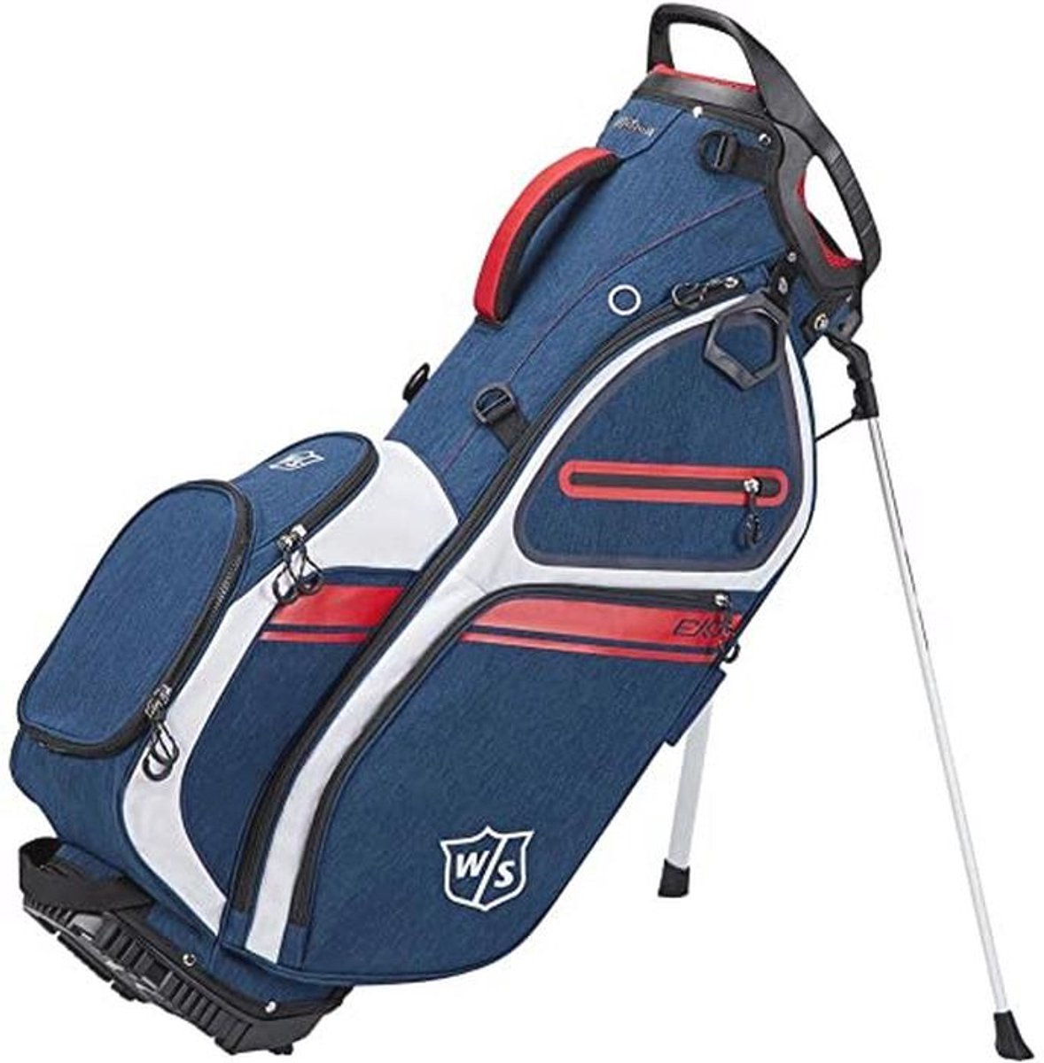 Praktische Golftas met Ingebouwde Standaard en Vele Opbergmogelijkheden