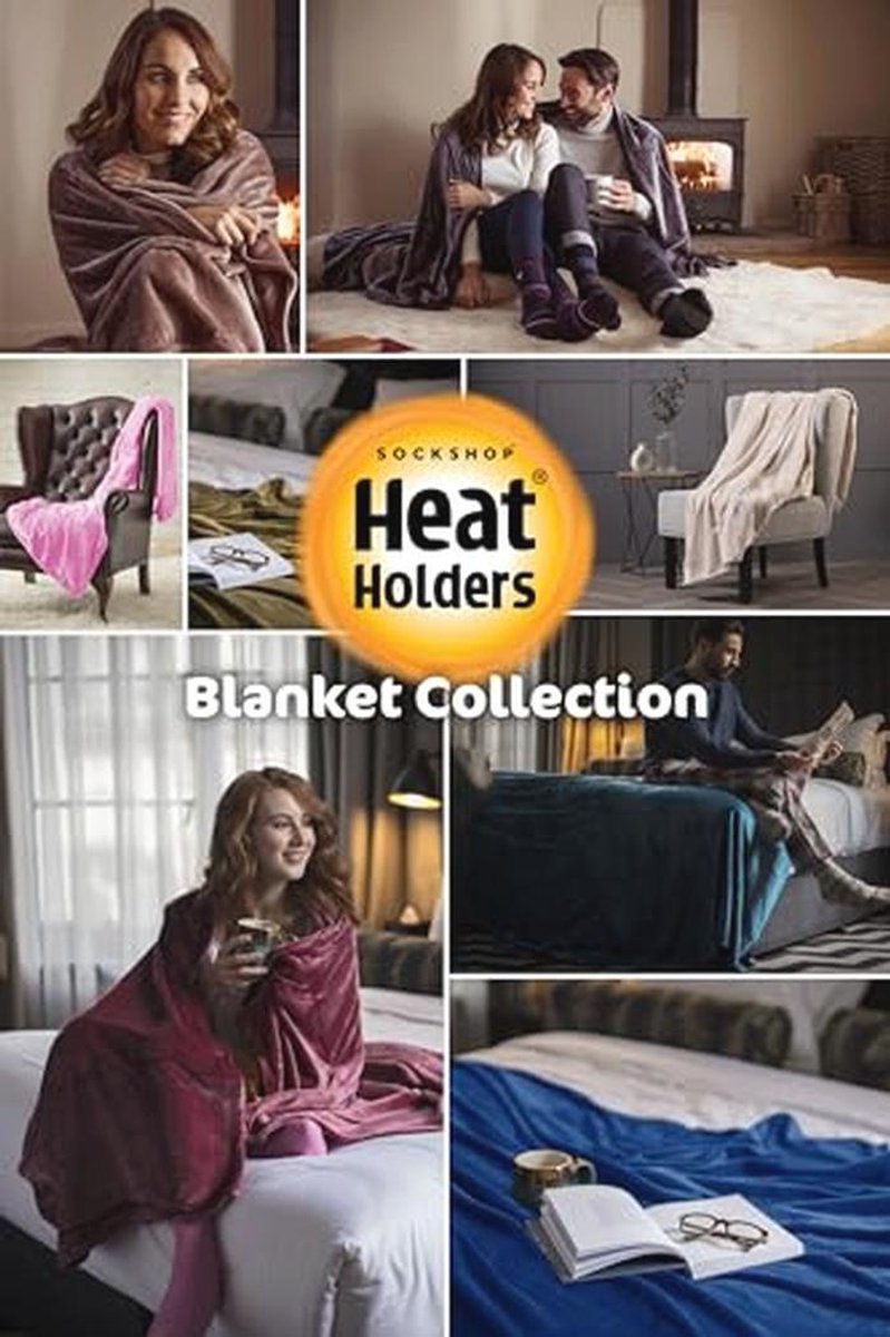 Zachte winterwarme luxe thermische fleece deken - 180 x 200 cm