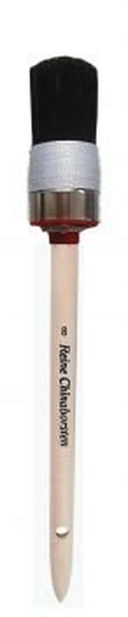 Professionele ringborstel 85mm met dubbele draadband en zwarte haren