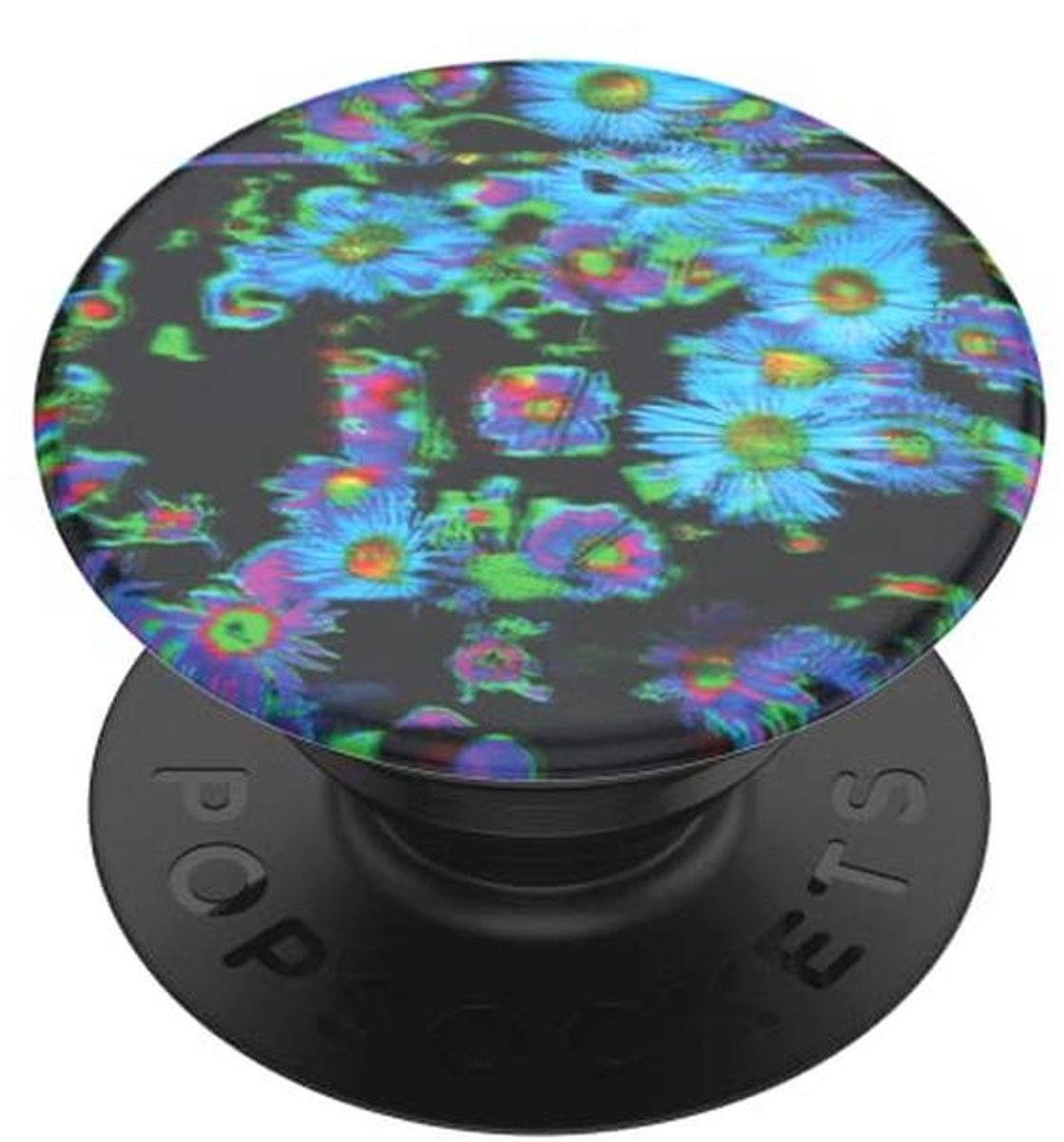 PopGrip - Handgreep en Stand voor Smartphones en Tablets met Interchangeable PopTop - Bloemenpatroon