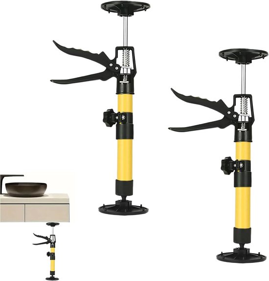SWANEW Deckenstütze Einhandstütze Set 115-290 cm Teleskopstütze