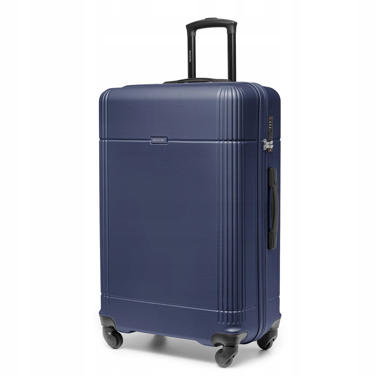 Puccini Grote Koffer Dublin ABS Donkerblauw 75cm 84L TSA Slot