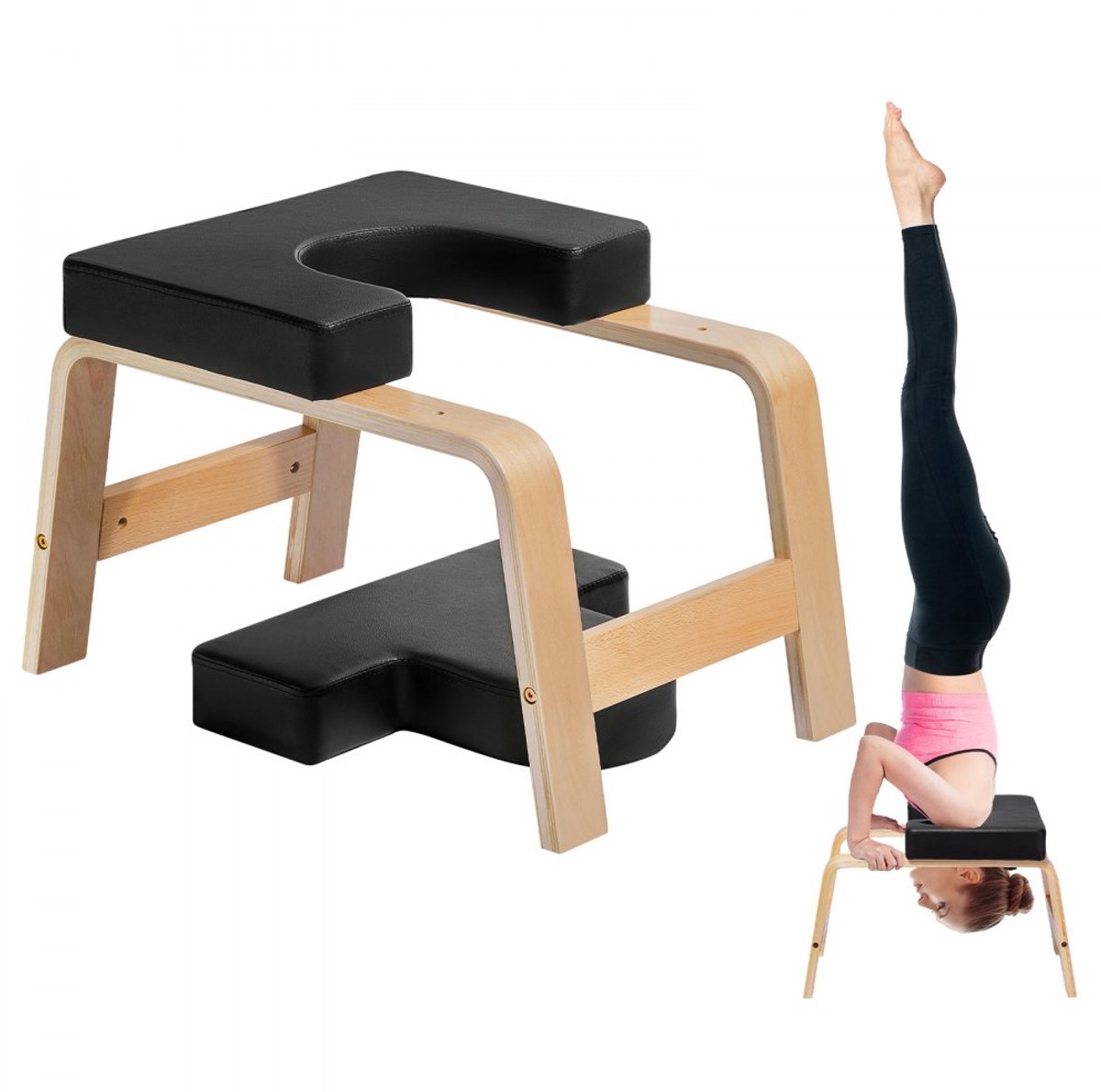 Yoga Hoofdstand Bank - Inversie Stoel - Kracht Balans Training - Extra Dik Kussen - 300 lbs Capaciteit - Niet gespecificeerd