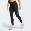 Zwarte legging met ClimaCool-technologie en een zilverkleurig adidas logo.