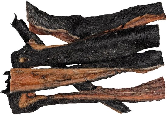 Braaaf Hondensnack Butchery Beef Head Skin with Hair - 150 gr