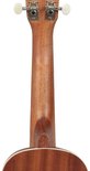 Houten ukelele nek met gladde afwerking en een subtiele ronding aan de onderkant.