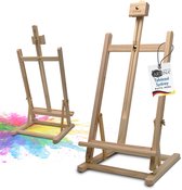 ASelected 6 stuks houten schildersezel 30 cm, opvouwbaar en mini voor het tentoonstellen van olieverfschilderijen, aquarellen, lijsten en foto's