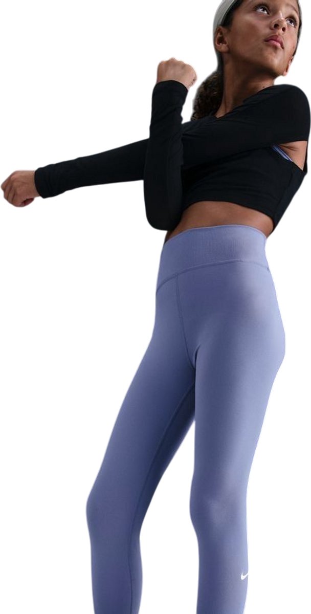 Nike One Dri-FIT Legging - Paars - Maat L (147-158) - Meisjes - Kids van Merkloos — afbeelding 2