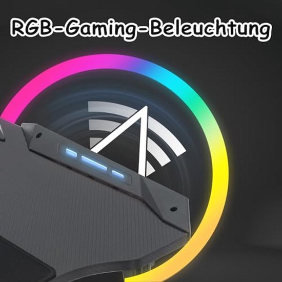 Hoogte Verstelbare Gamingtafel met LED en Ergonomisch Ontwerp - 120 x 60 cm van Merkloos — afbeelding 2
