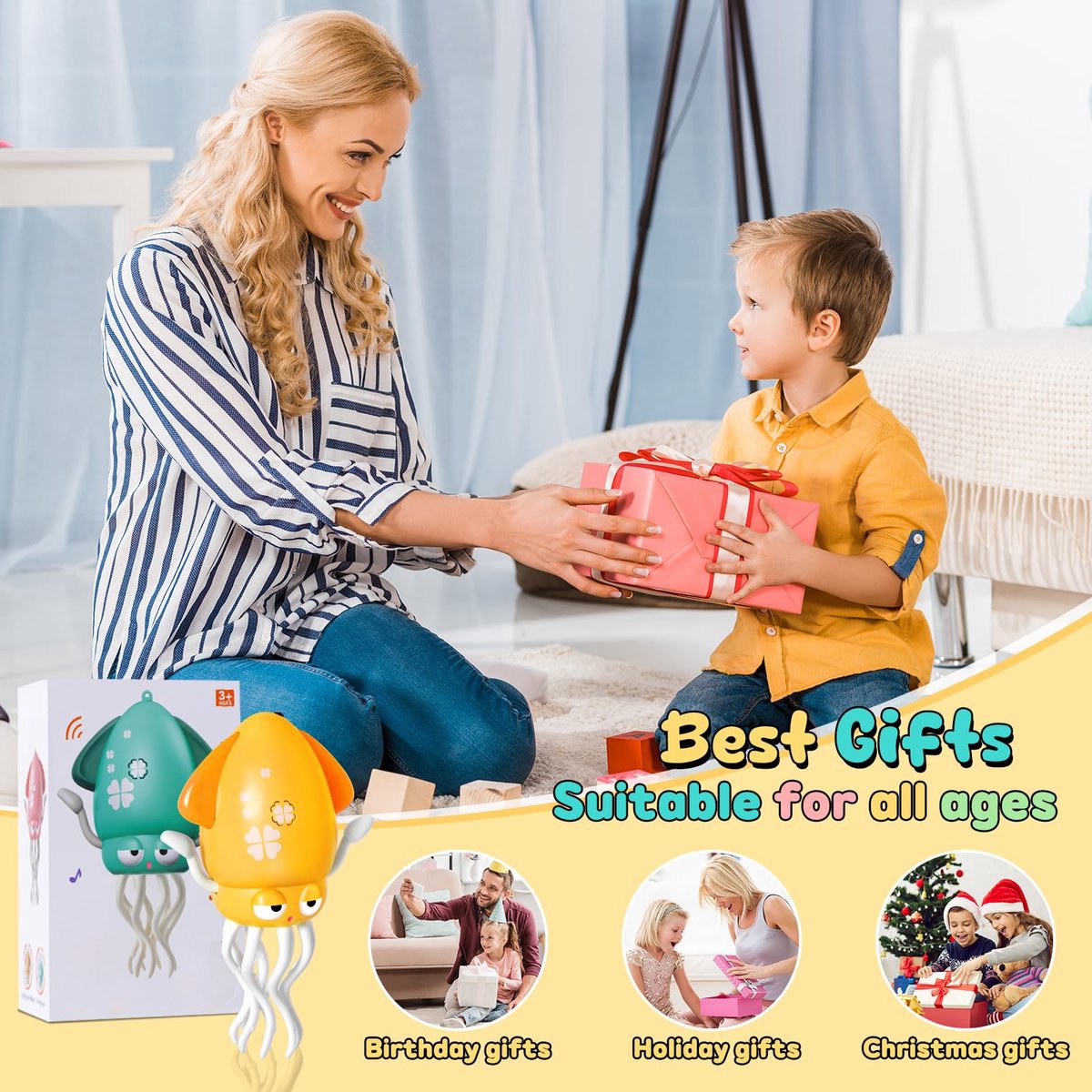 Dansende octopus babyspeelgoed, dansspeeltje - crawling senses octopus