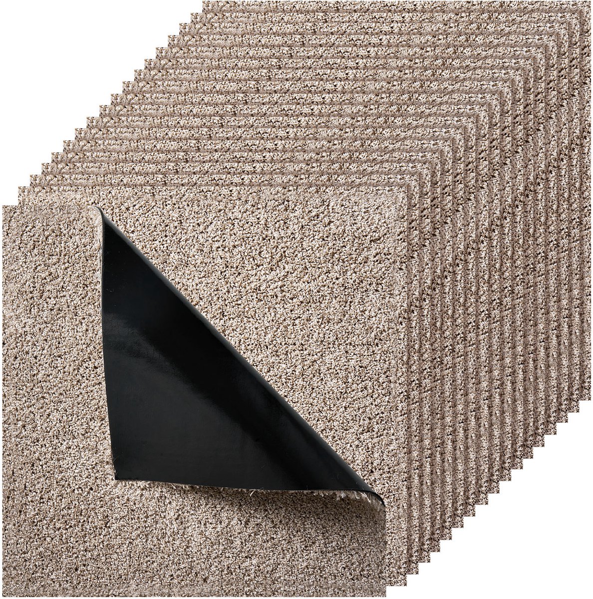 VEVOR Tapijttegels 18x18 Inch, 10 Stuks Peel And Stick Tapijt Vierkant Tapijt, Zelfklevend