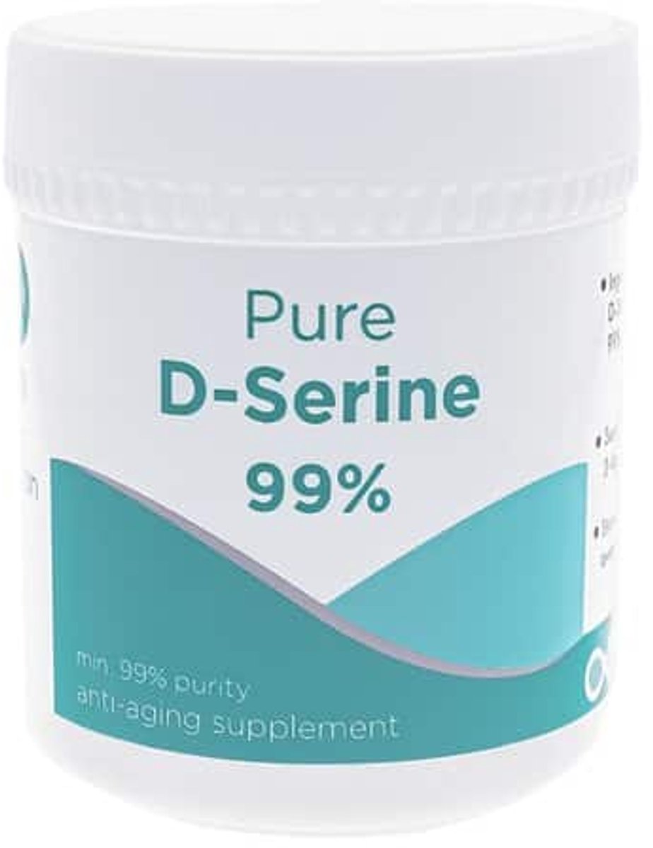D-SERINE (Hansen) - 100 gram pure poeder (+99%) incl. maatlepel - Goed vor 50 a 75 hoge doseringen - Onafhakelijk getest - Gemaakt in Europa