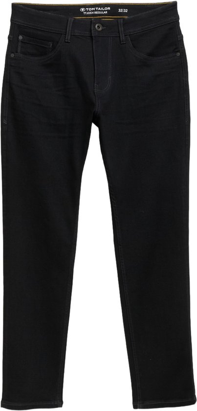 Zwarte Tom Tailor 'TTJOSH REGULAR SLIM' jeans, staand.