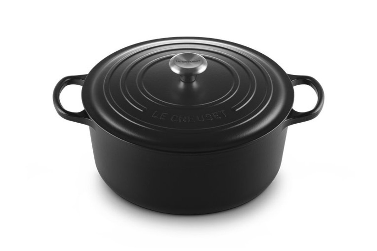 Le Creuset Ronde Stoof-/Braadpan 24 cm Zwart