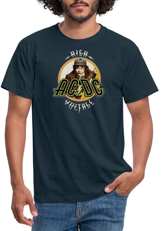 AC/DC Logo High Voltage Album Angus Young T-Shirt Heren | bol