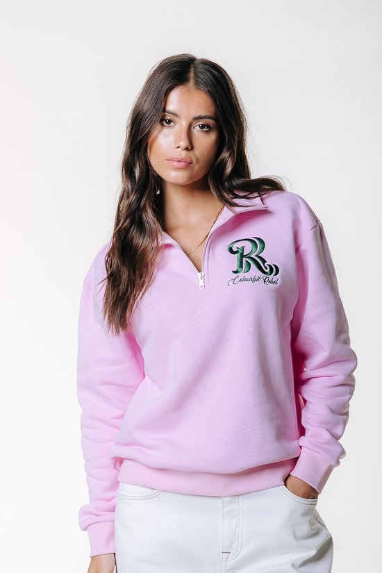 Colourful Rebel Logo Embro Zip Sweat- M