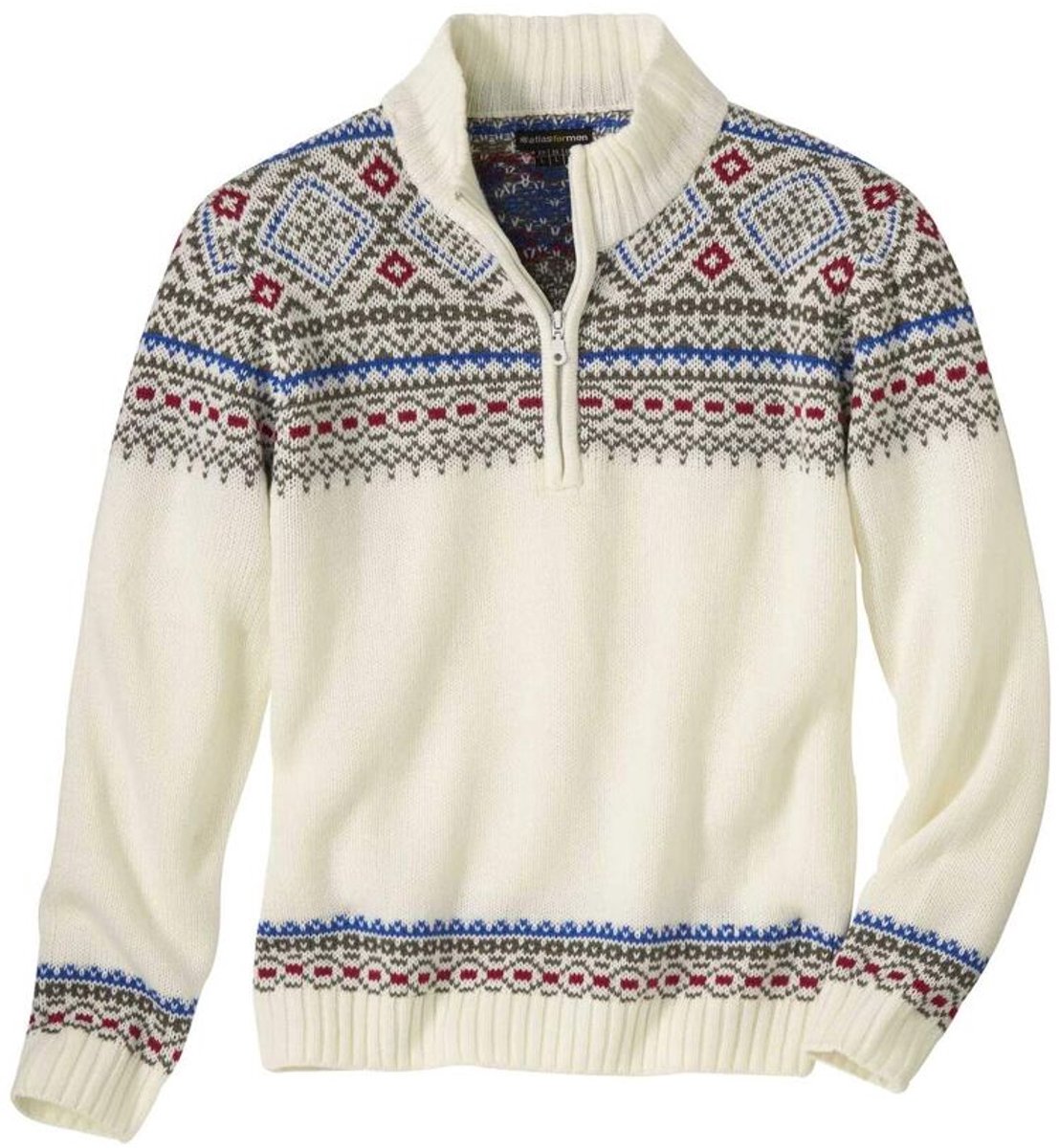 ATLAS FOR MEN - Gebreide schipperstrui - Heren - Verkrijgbaar in grote maten - 5XL
