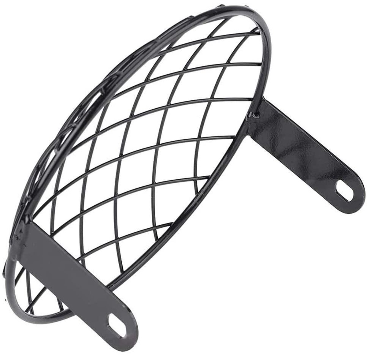 EGoods - Motorfiets Koplampen Grill Cover, Lamp Masker Protector Guard Cafe Racer nostalgisch design met Metalen Draadgaas.