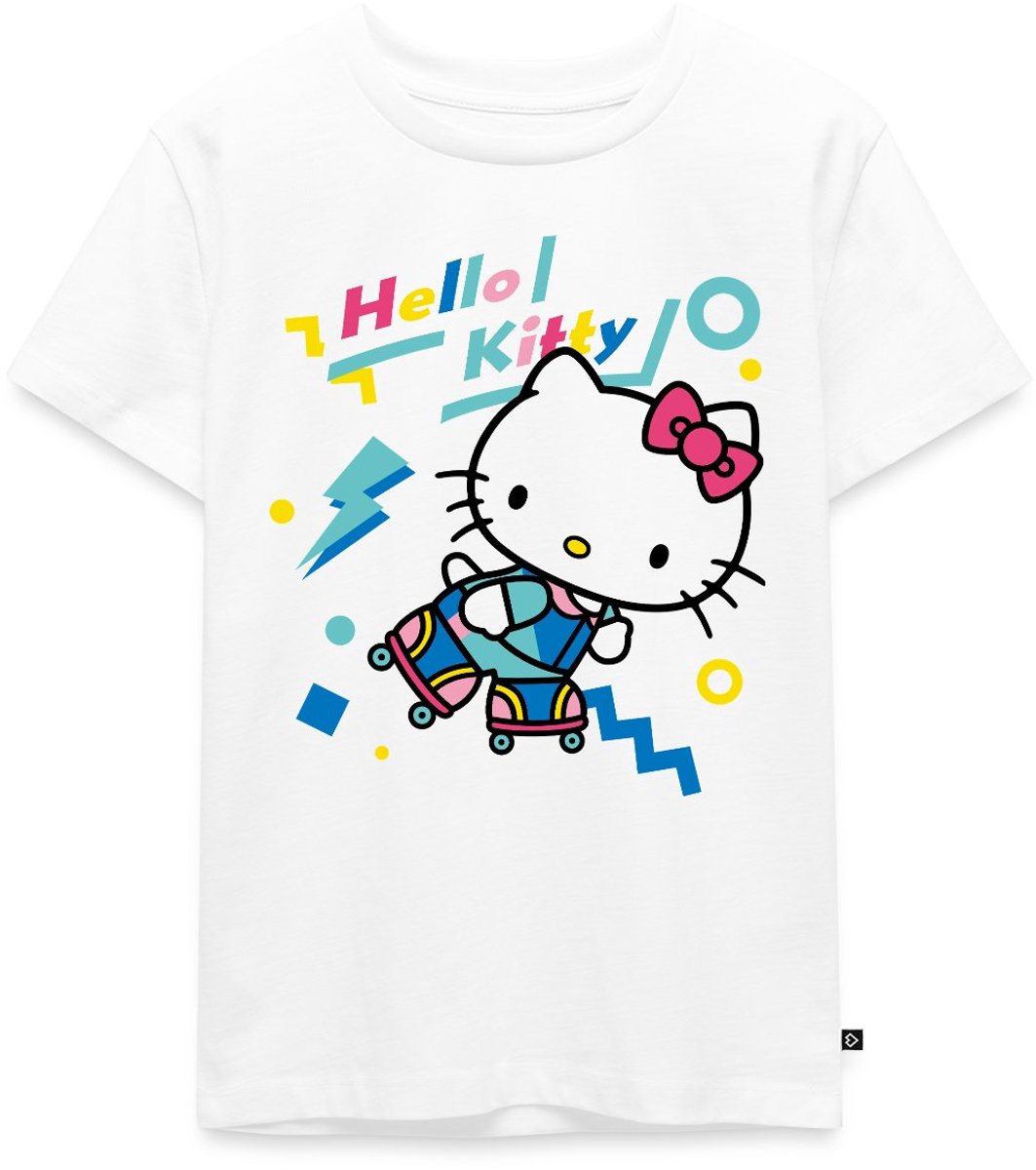 Hello Kitty Jaren 90 Stijlen Met Rolschaatsen Premium T Shirt Kinderen