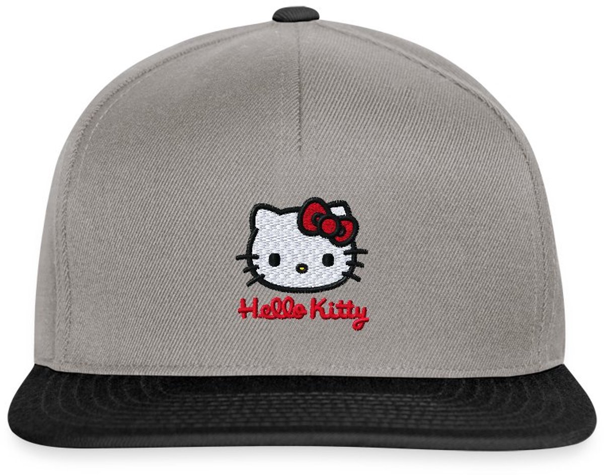 Hello Kitty Geborduurd Portret Snapback cap