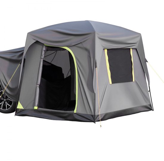 SUV Tent - Achterkleptent voor SUV/Auto - Afmeting 248 x 308 x 230 cm - Waterkolom 2000 mm - Dubbellaags - Capaciteit 5-8 Personen - Ramen Met Gaas - Regenzeil En Draagtas — afbeelding 3