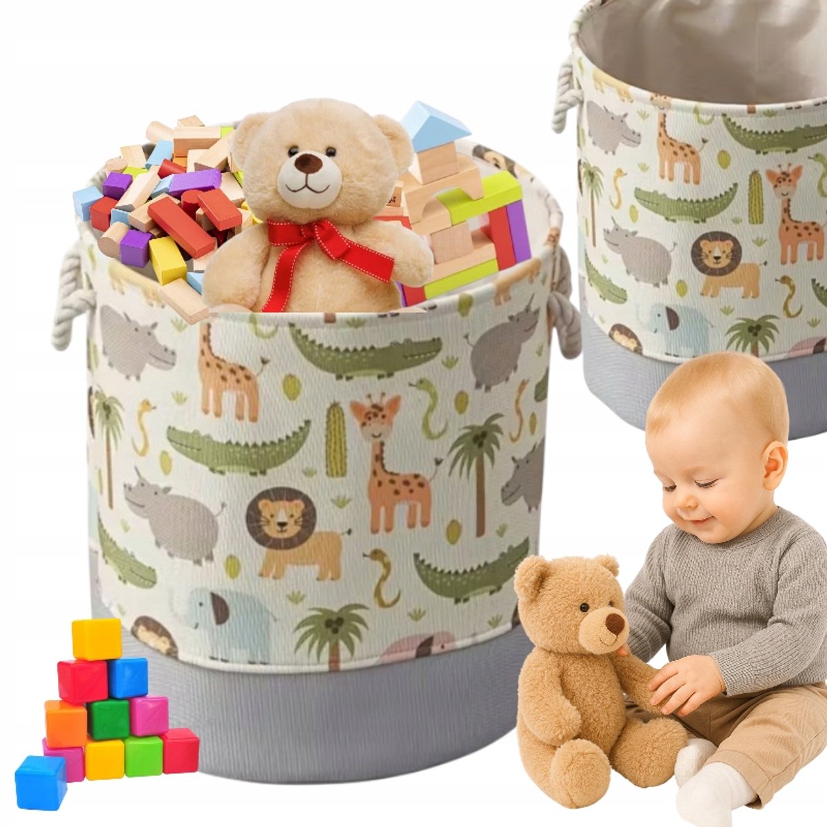 Ruime opbergmand voor de kinderkamer - Organizer voor speelgoed en kleding