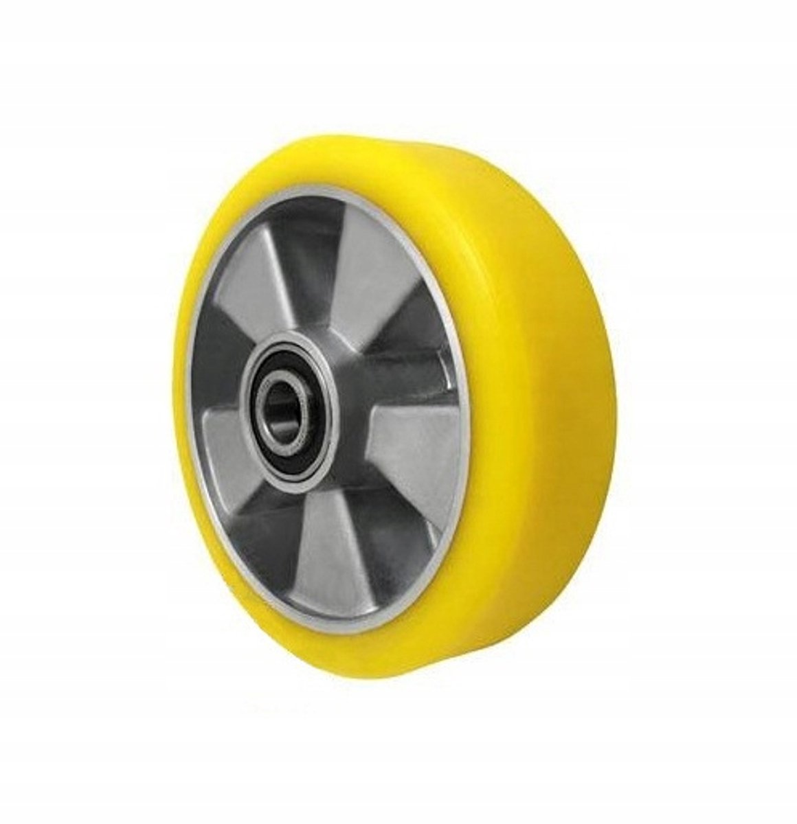 Aluminium-Polyurethaan Wiel A50P - 180mm, 450kg