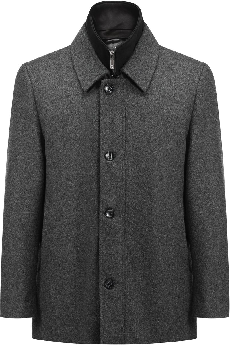 ALLTHEMEN Heren Jas - Dubbele Rits en Standkraag Jas - 3XL
