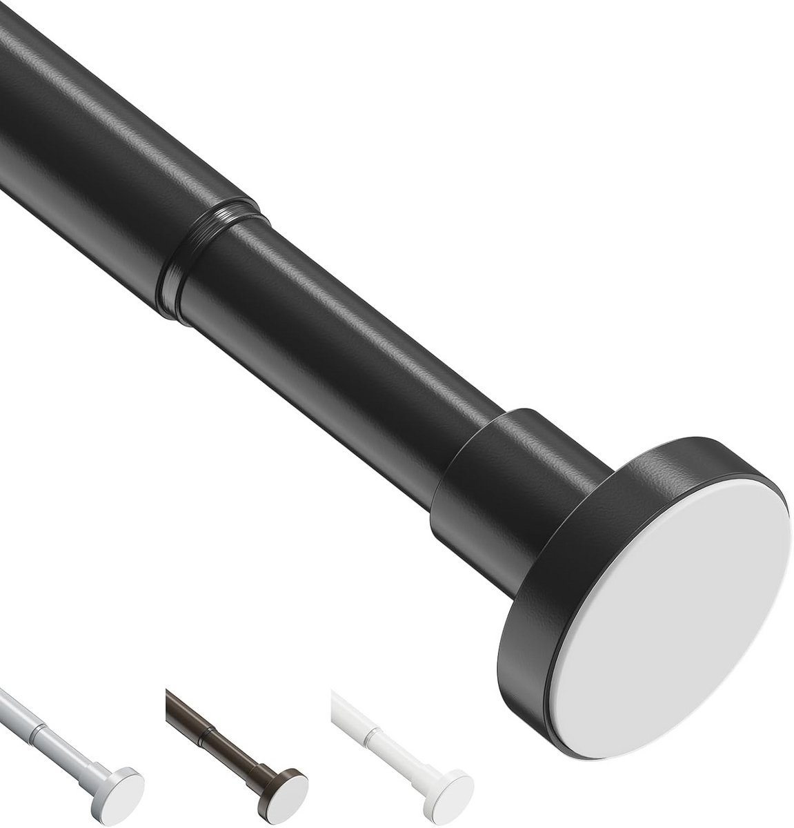 Verlengbare douchegordijnspanner voor badkamer en slaapkamer, telescopische en verstelbare veerstang