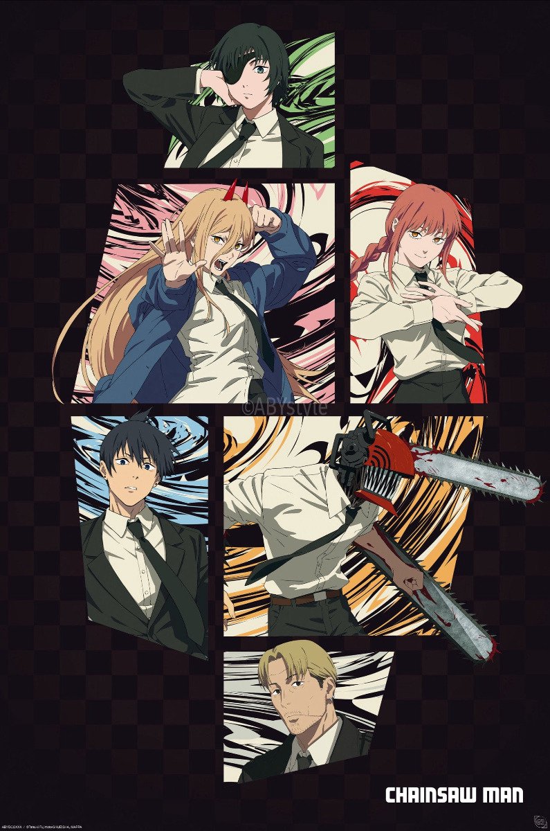 ABYSTYLE Poster Chainsaw Man - Division 4 61x91,5cm Divers
