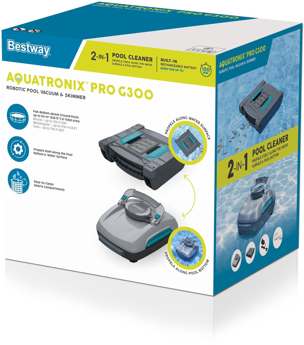 Bestway AquaTronix Pro G300 Pool Robot with Skimmer