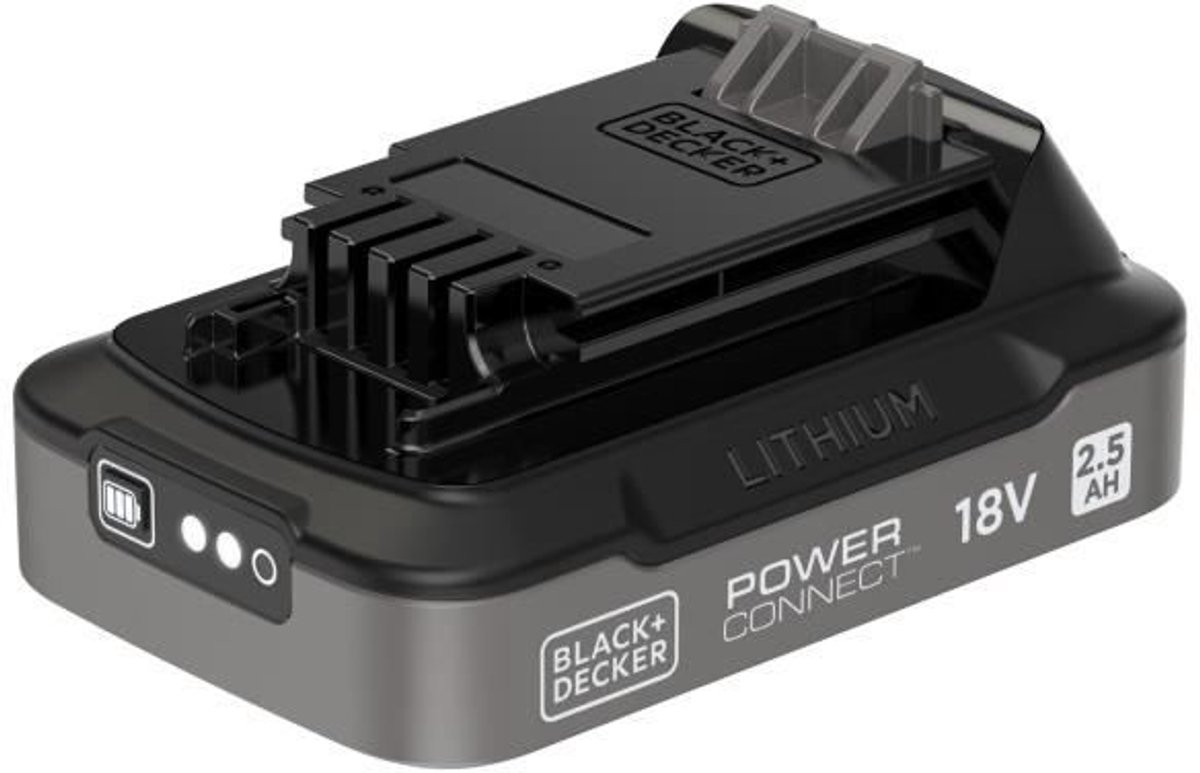 18V 2.5Ah Accu - BLACK&DECKER - BDL2518S-XJ - Met laadindex