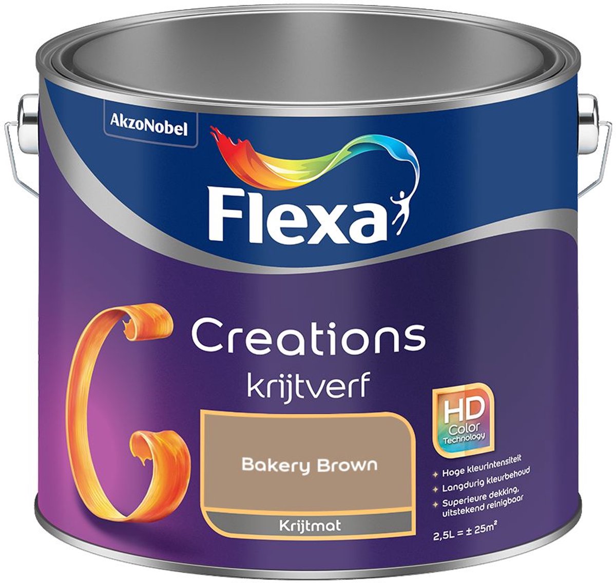 Flexa - Creations Muurverf Krijt - Bakery Brown - Mengverf - 2.5 L