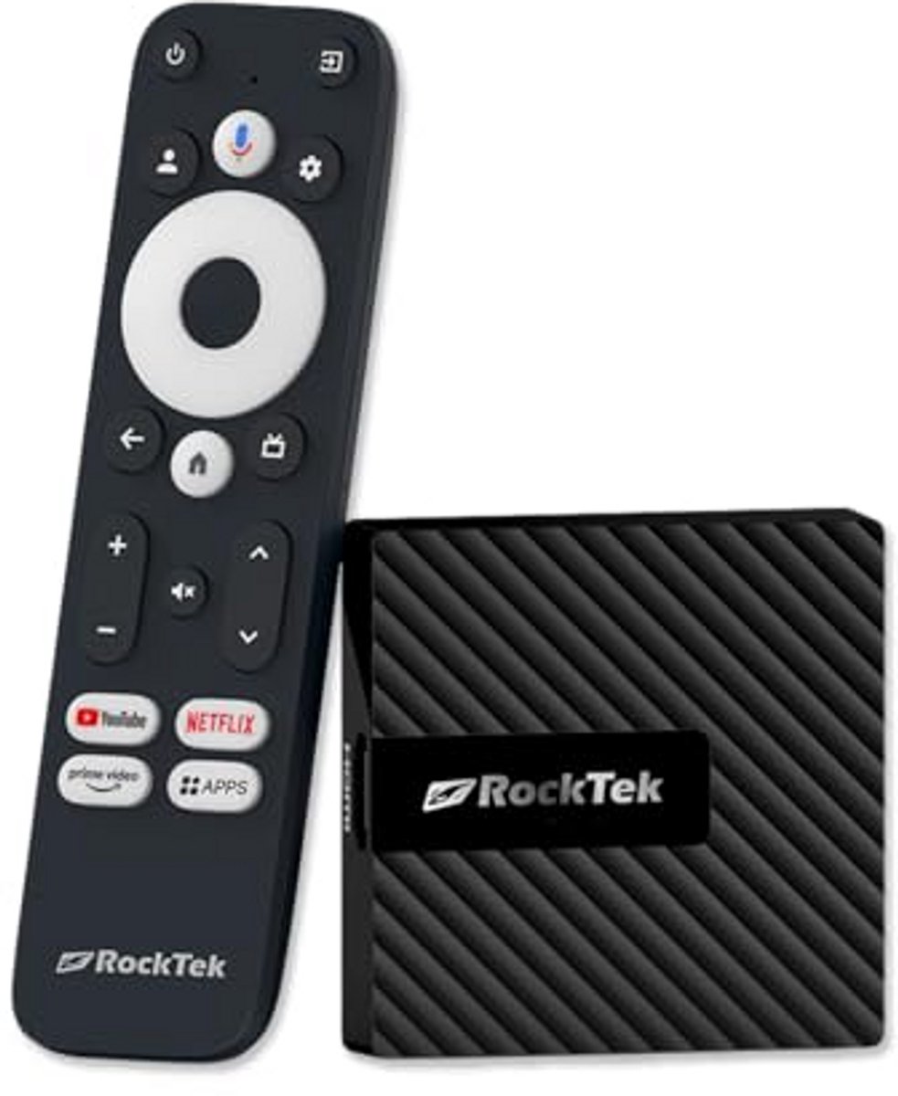 Android TV Box met 4K Streaming, Quad-Core Processor en Bluetooth Afstandsbediening