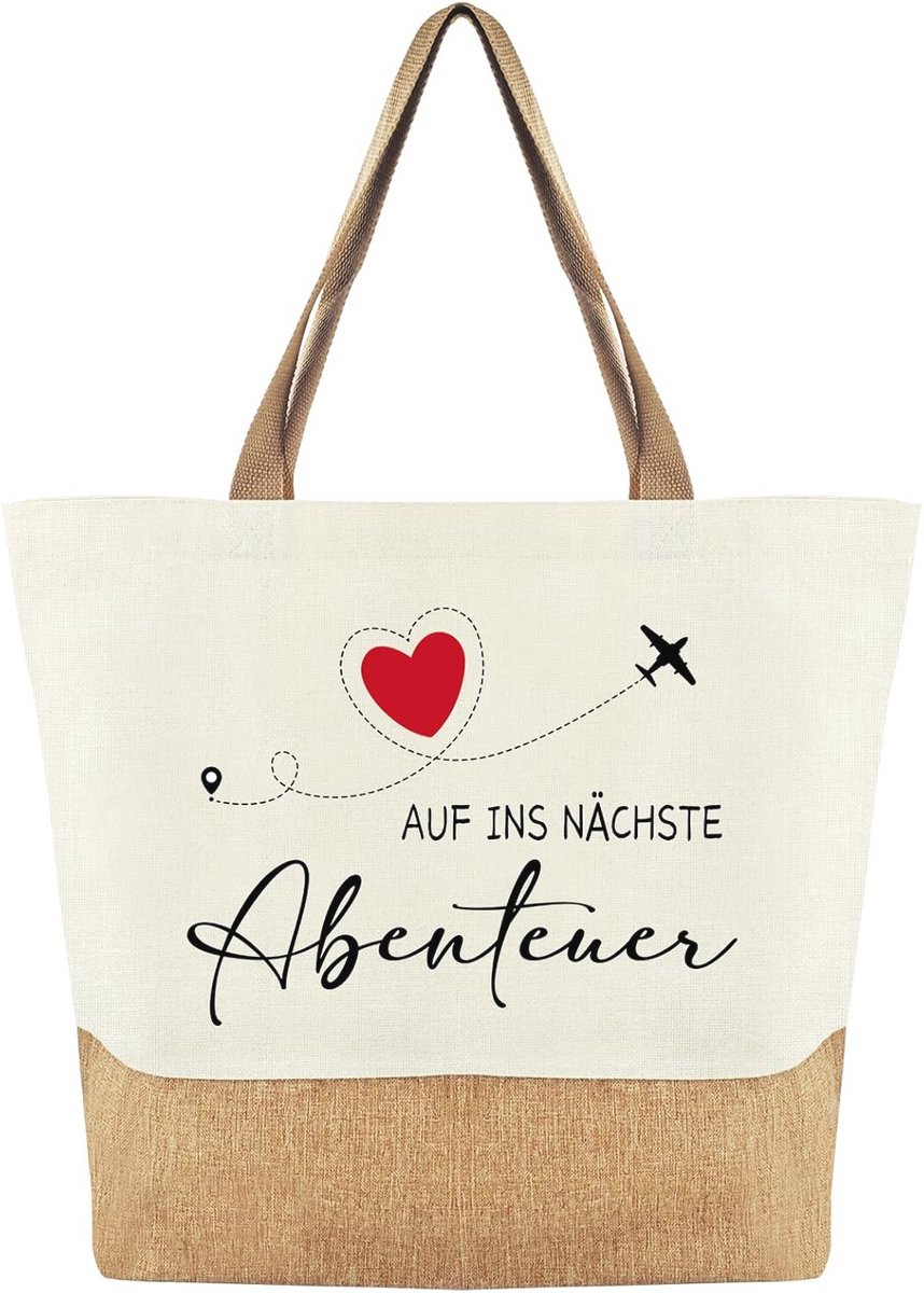 Jute tas voor vrouwen - Duurzame boodschappentas en cadeau voor dames