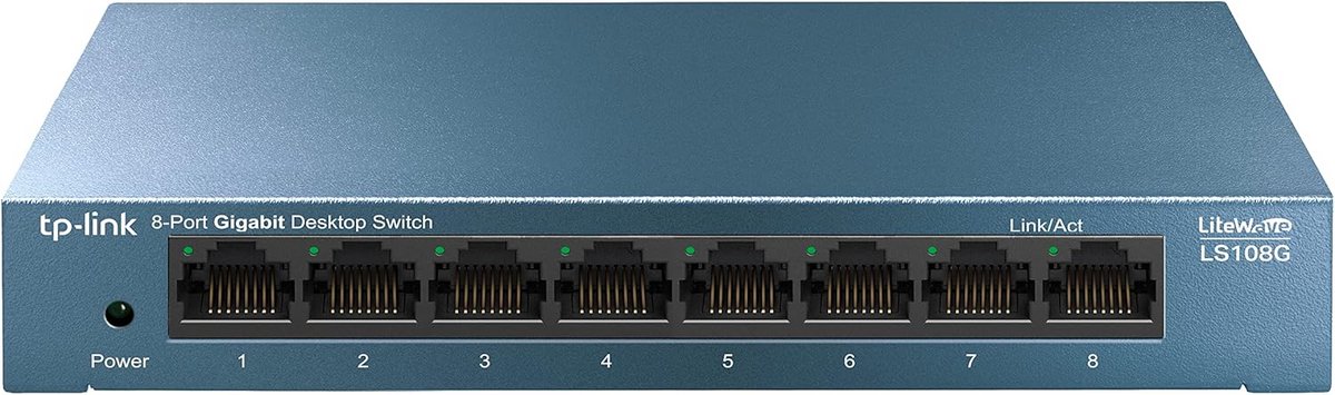 8-Port Gigabit Desktop Switch - Energiezuinige Netwerk Switch voor Thuis en Kantoor